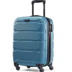 Samsonite Omni PC Hardside Expandable Luggage with Spinner Wheels, Caribbean Blue, Carry-On 20-Inch