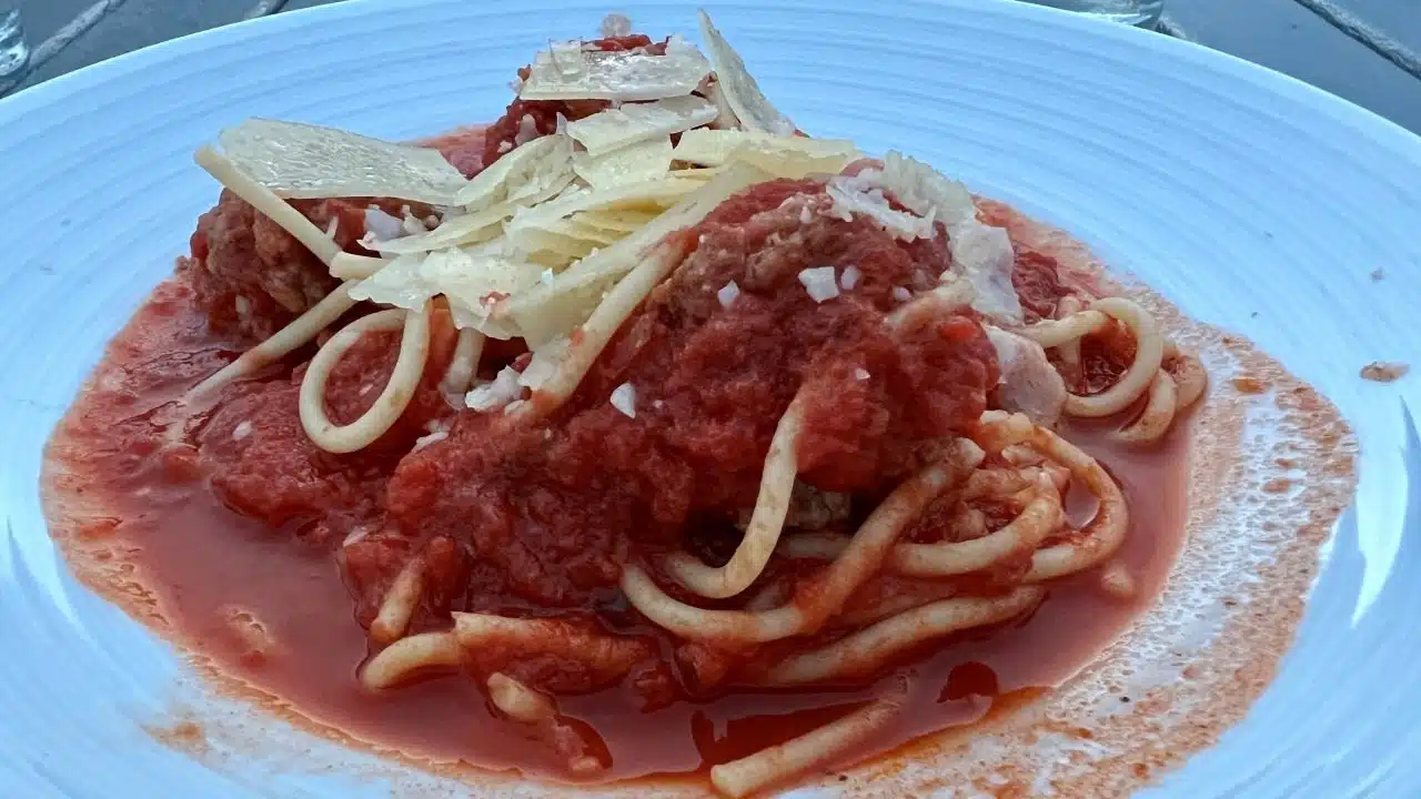 Spaghetti & Meatballs at hard rock hotel