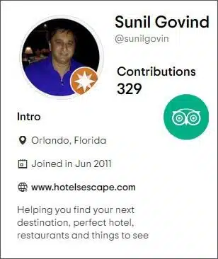 Sunil Govind TripAdvisor Contributions