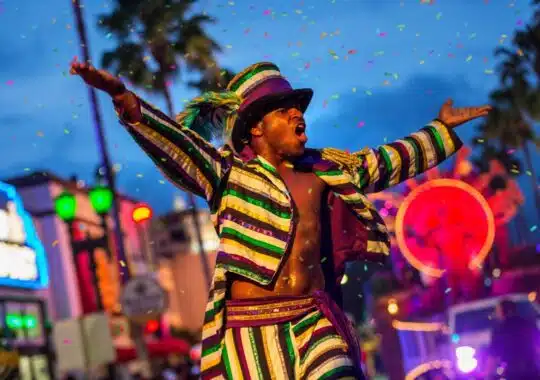 Head over to Universal Orlando Resort’s Mardi Gras Celebration