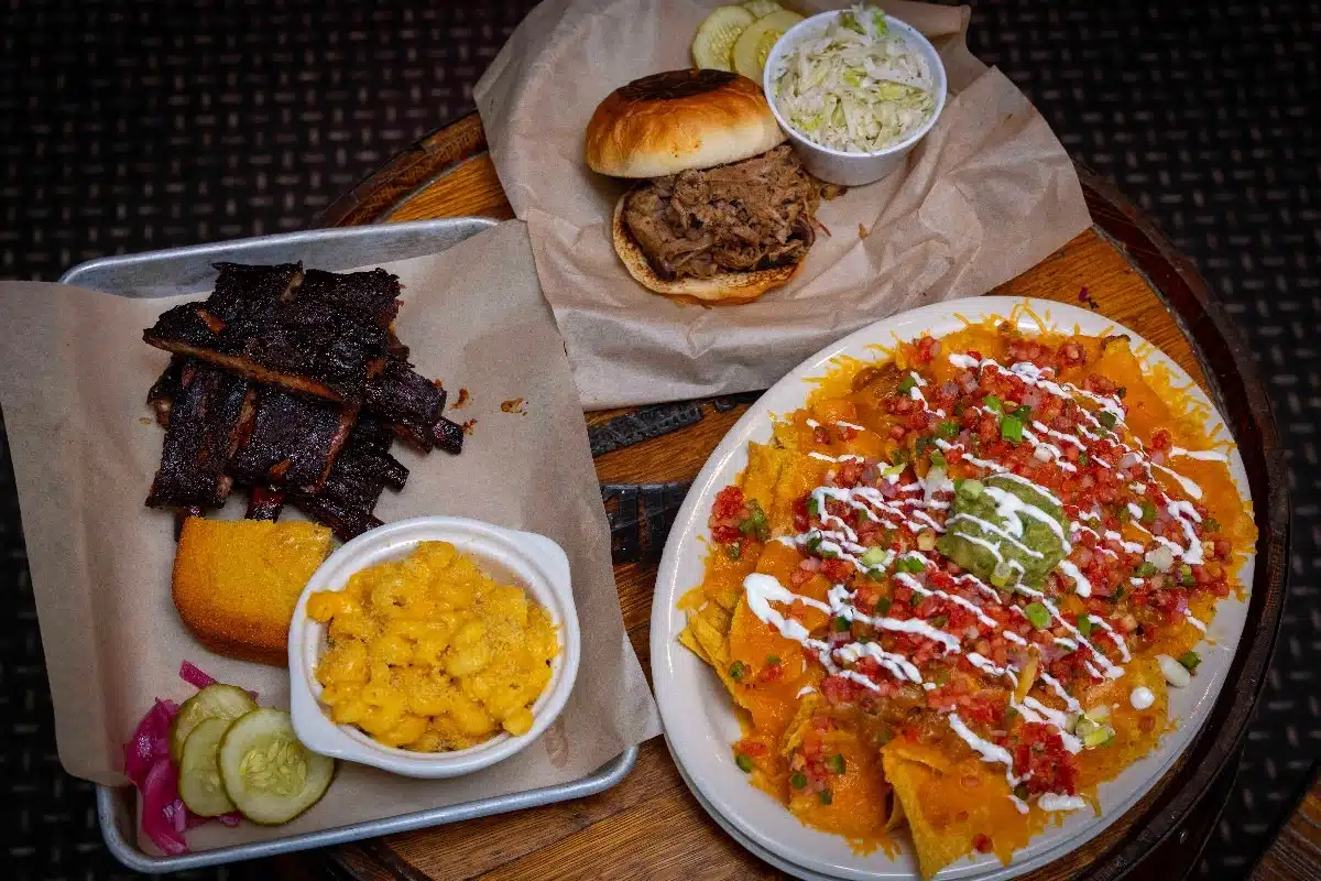 Brother Jimmy’s ICON Park in Orlando Pulled Pork, Ribs & Loaded Nachos-