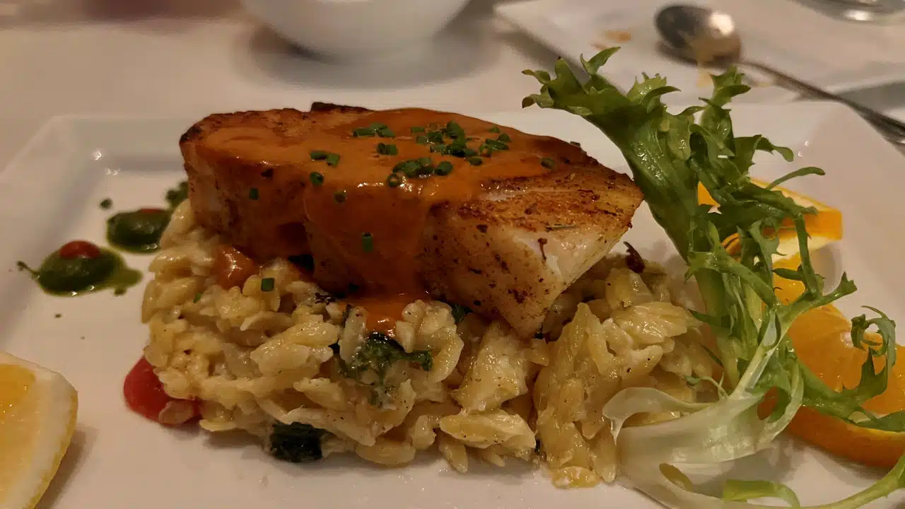 pan-seared snapper risotto