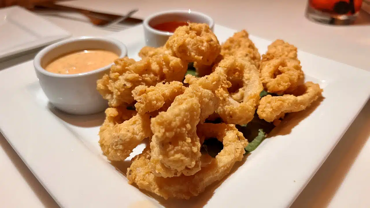 the crispy fried calamari