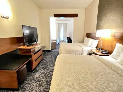 Fairfield Inn & Suites St. Petersburg room with two beds