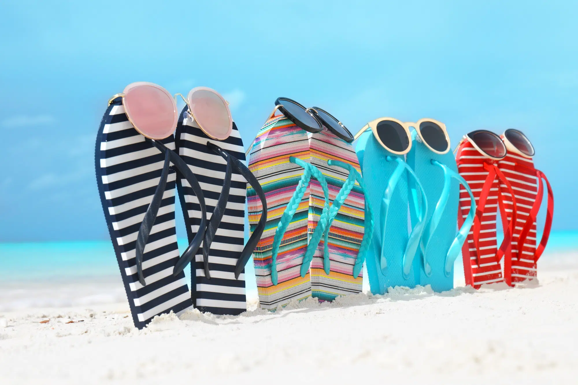 flip flops for the beach