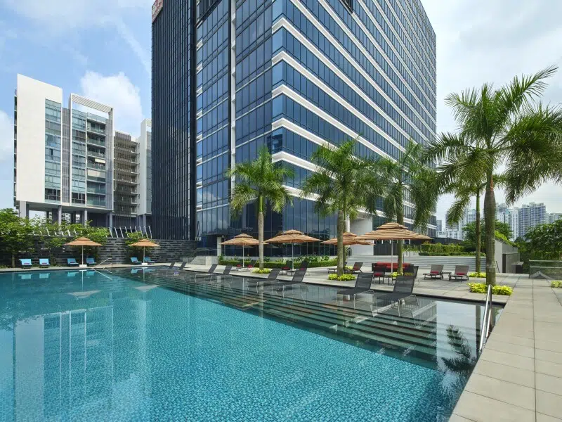 Aloft Singapore Novena Pool Area