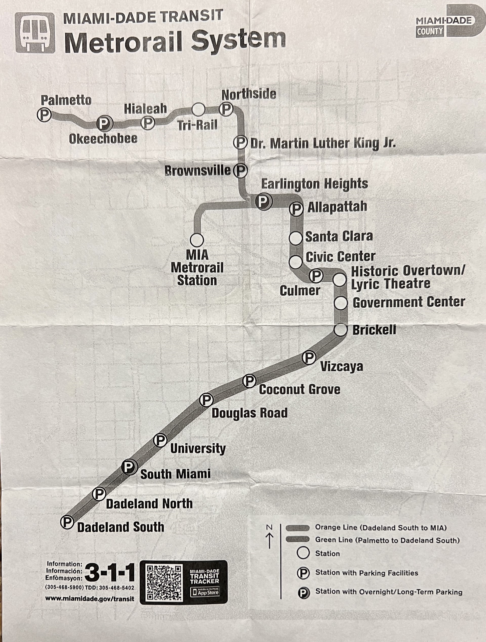 Miami Metro Rail Map