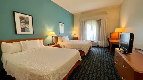 Fairfield Inn And Suites Clermont room with two queen beds